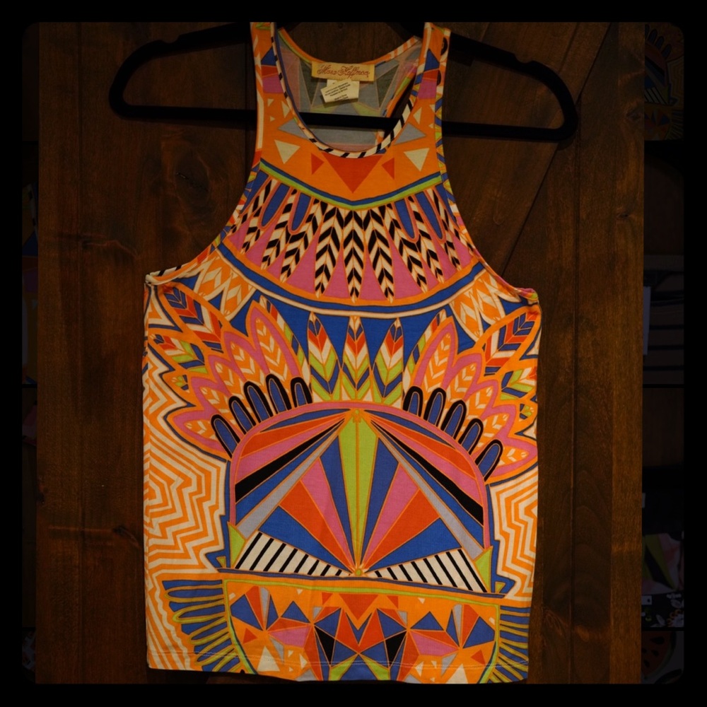 Multi-color Mara Hoffman racerback tank top!